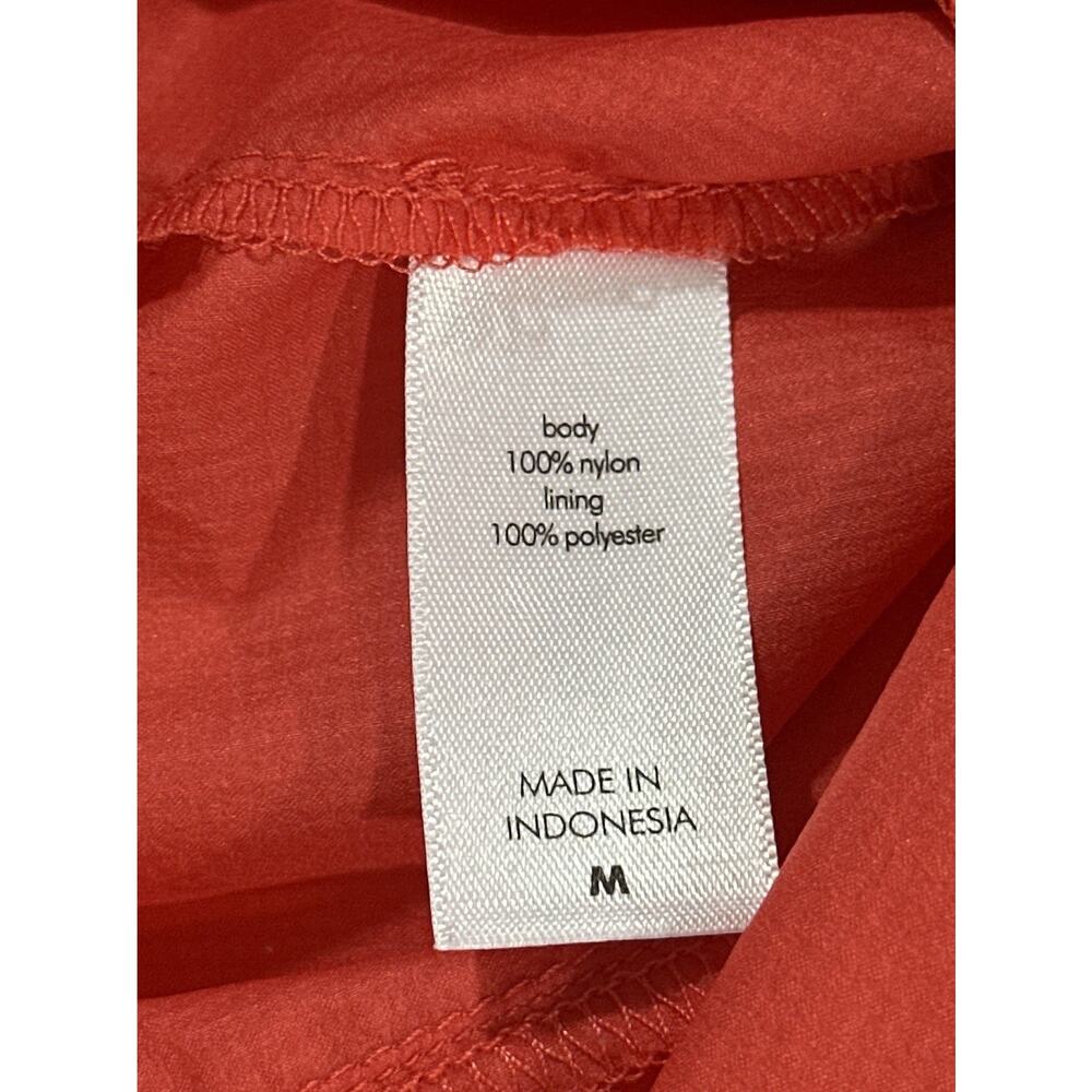 Lucy Tech Women’s Orange Hooded Lightweight Jacket M Nylon Windbreaker - Picture 9 of 10